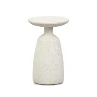 Zume White Small End Table