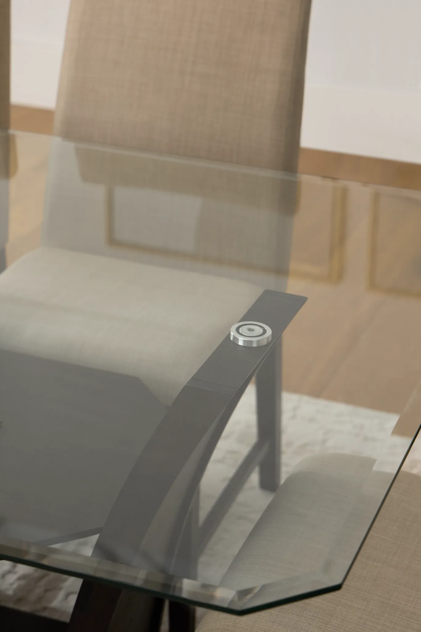 Roswell Glass Rectangular Table