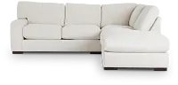 Veronica White Down Right Bumper Sectional