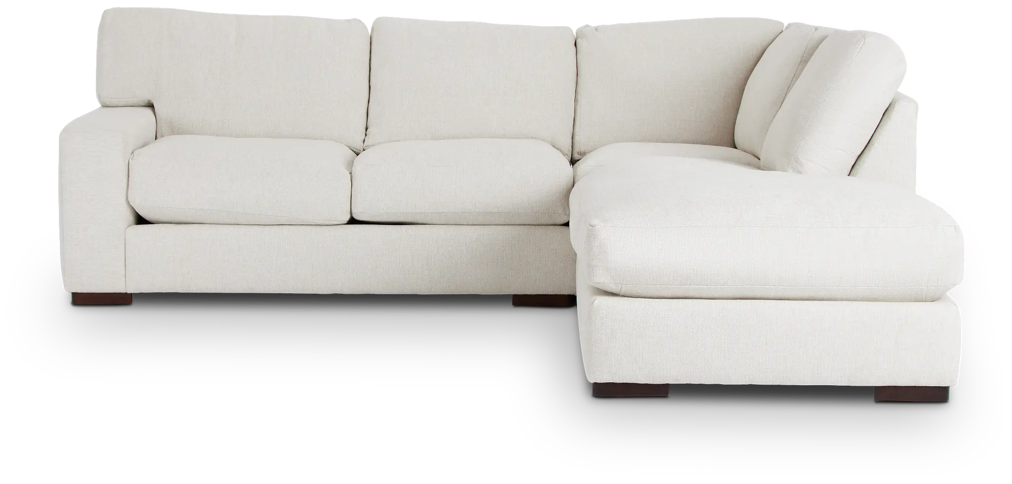 Veronica White Down Right Bumper Sectional Veronica White Down Right Bumper Sectional