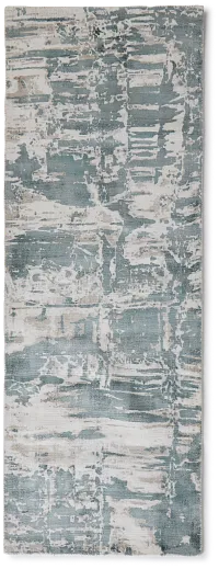 Aramac Light Teal Viscose 2x7 Runner