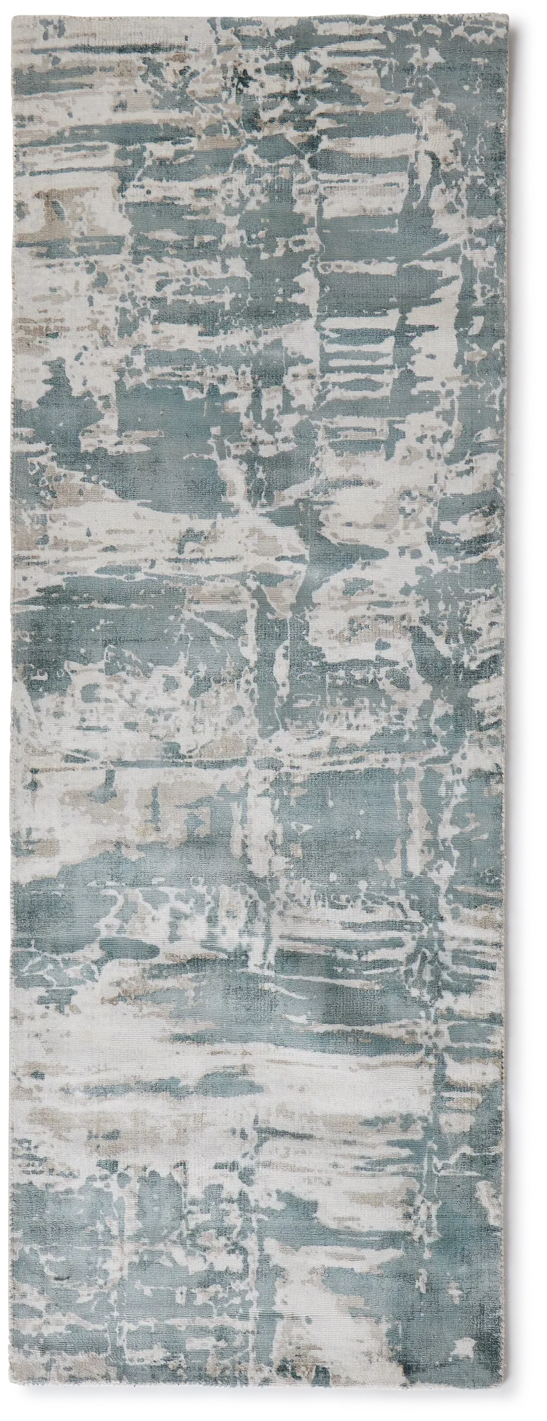 Aramac Light Teal Viscose 2x7 Runner