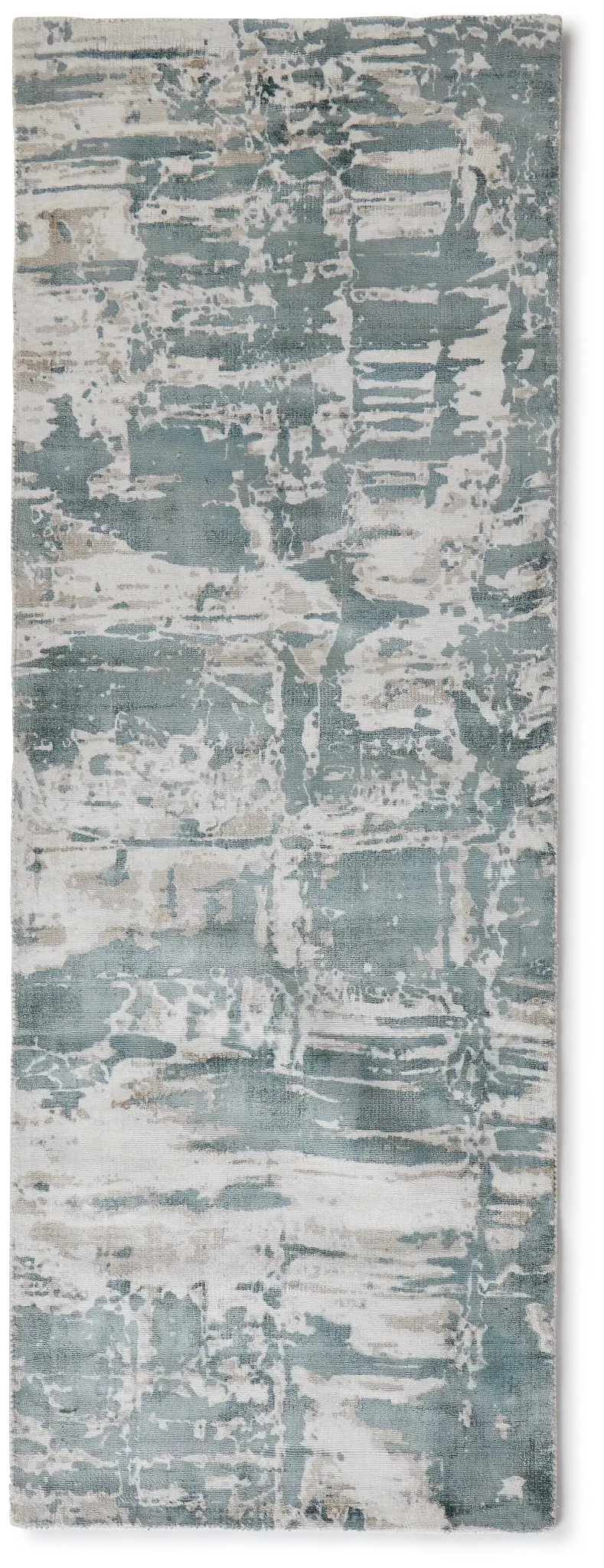 Aramac Light Teal Viscose 2x7 Runner Aramac Light Teal Viscose 2x7 Runner