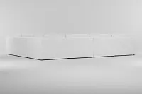 Destin Peyton White Fabric 8-piece Modular Sectional