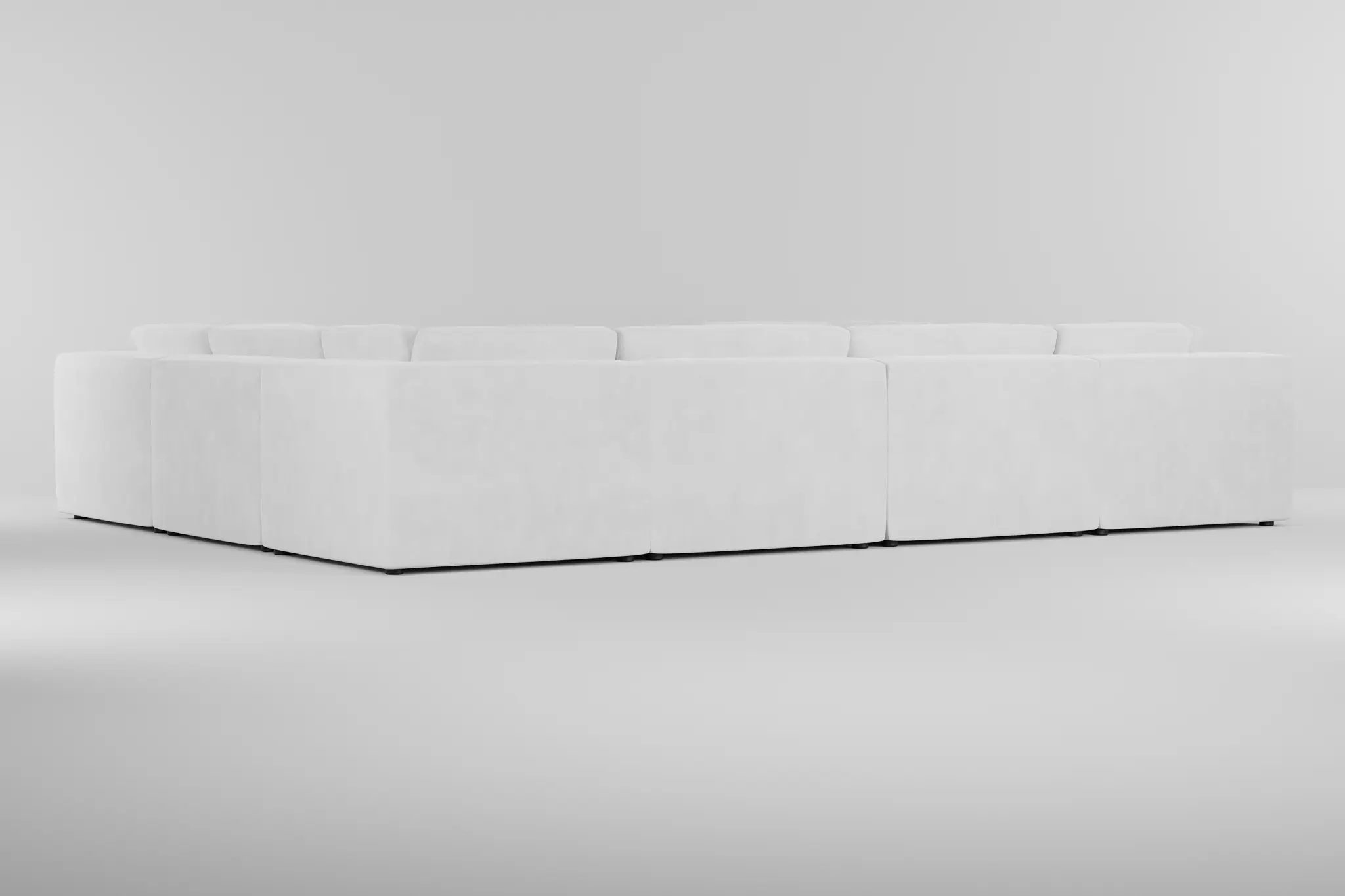 Destin Peyton White Fabric 8-piece Modular Sectional Destin Peyton White Fabric 8-piece Modular Sectional