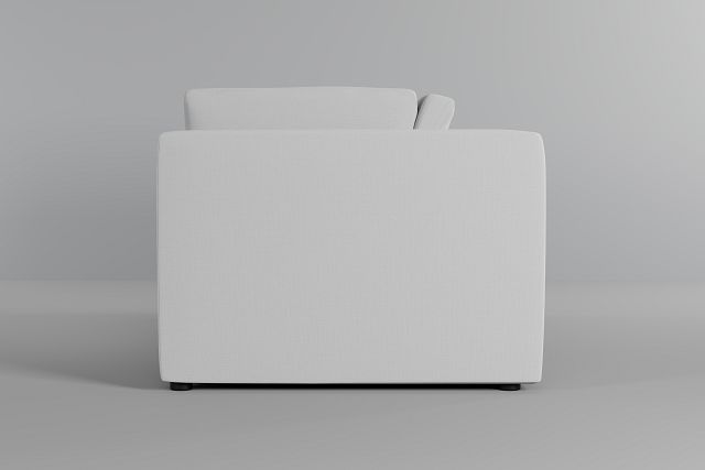 Destin Delray White Fabric 2 Piece Modular Sofa