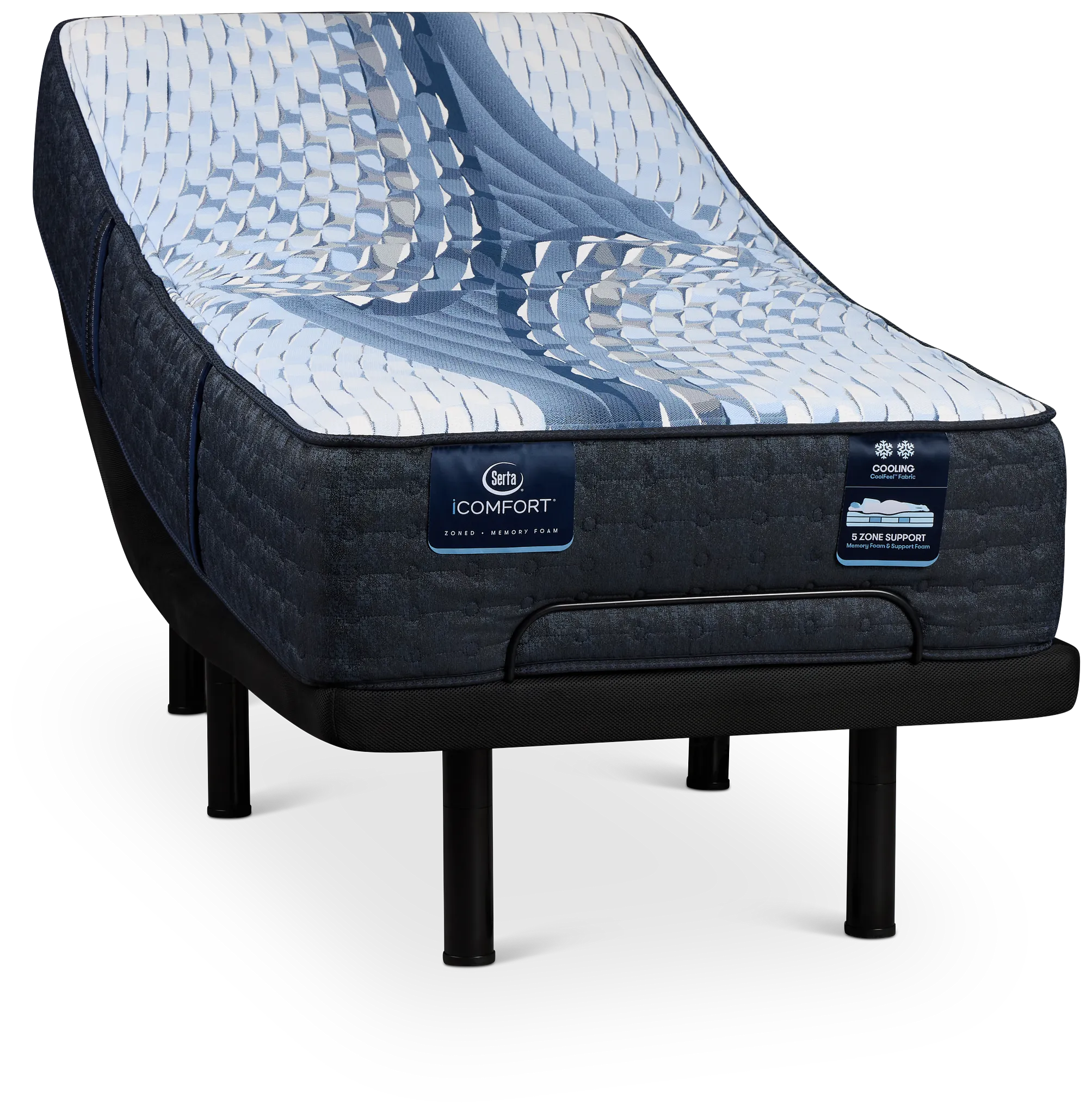 Serta Icomfort Iona Medium Elite Adjustable Mattress Set
