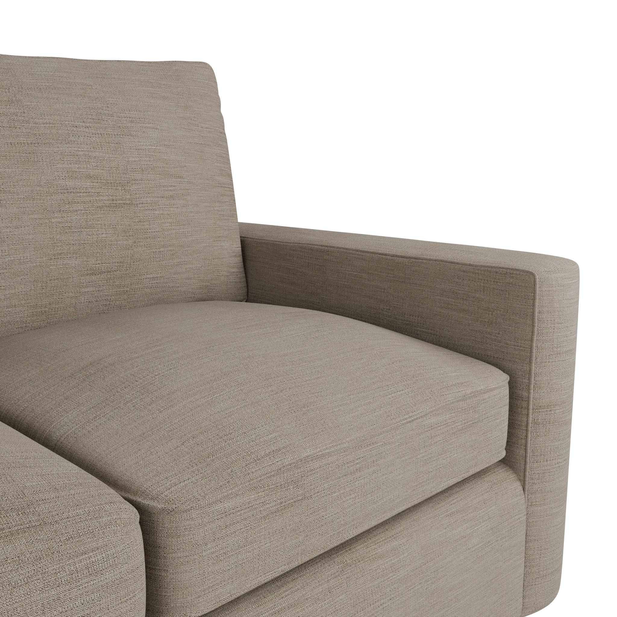 Siesta Victory Taupe Fabric Loveseat