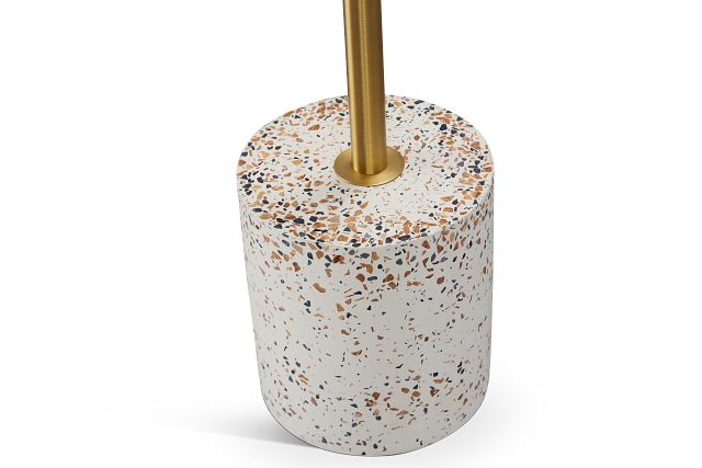 Miles White Terrazzo Floor Lamp