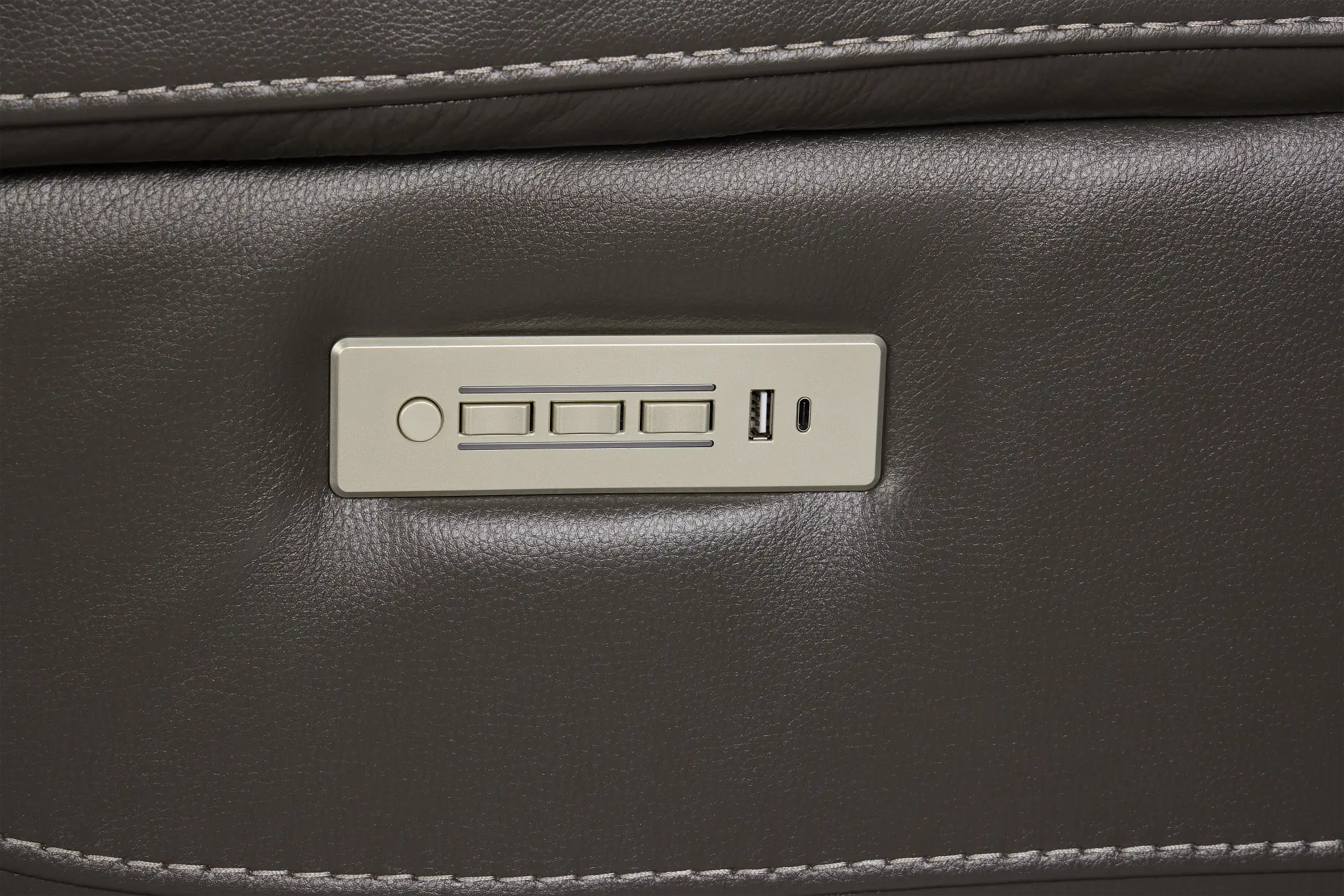 Fallon Dark Gray Lthr/vinyl Power Recliner Fallon Dark Gray Lthr/vinyl Power Recliner