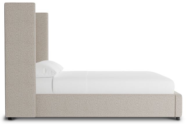 Captiva Gellar Brown 60" Upholstered Shelter Bed