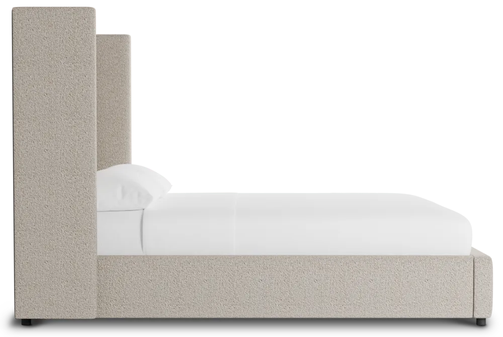 Captiva Gellar Brown 60" Upholstered Shelter Bed