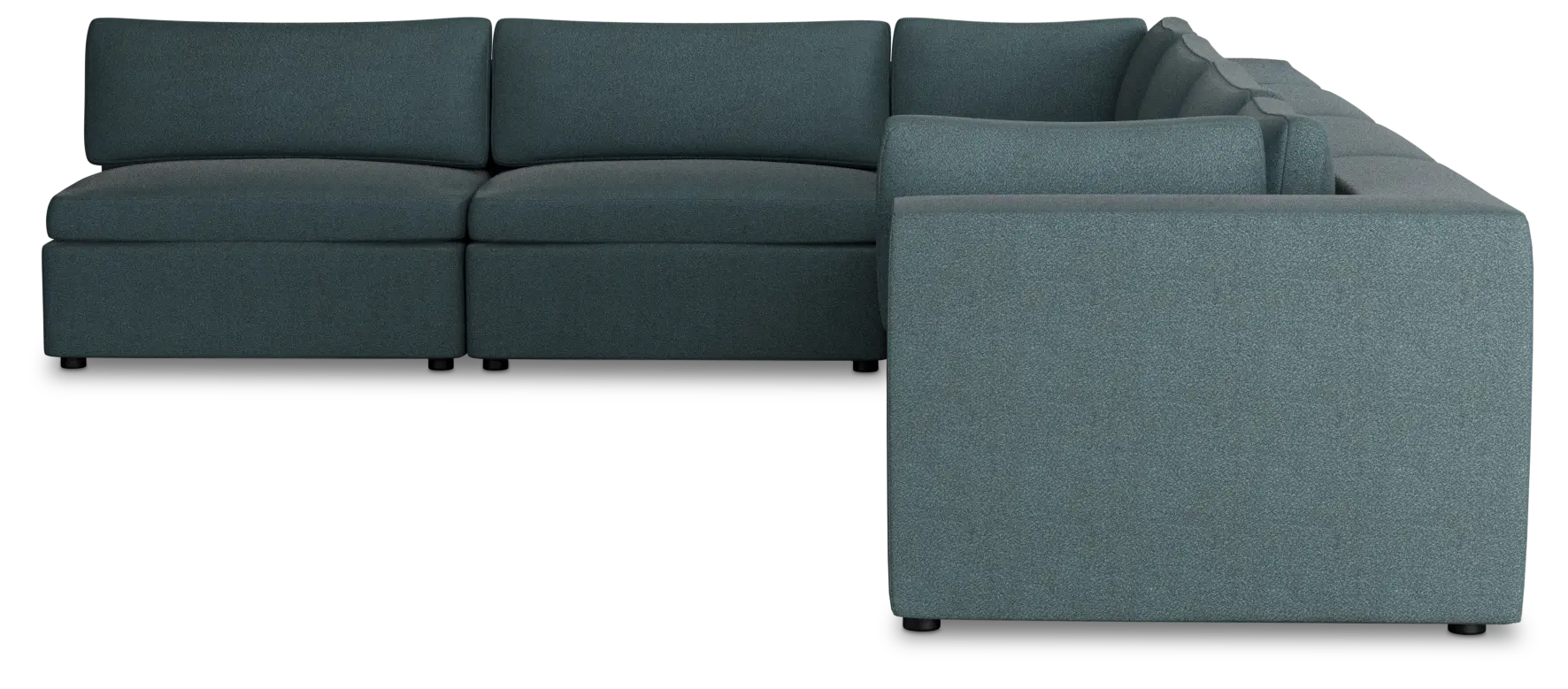 Destin Sutton Blue Fabric 6-piece Modular Sectional Destin Sutton Blue Fabric 6-piece Modular Sectional