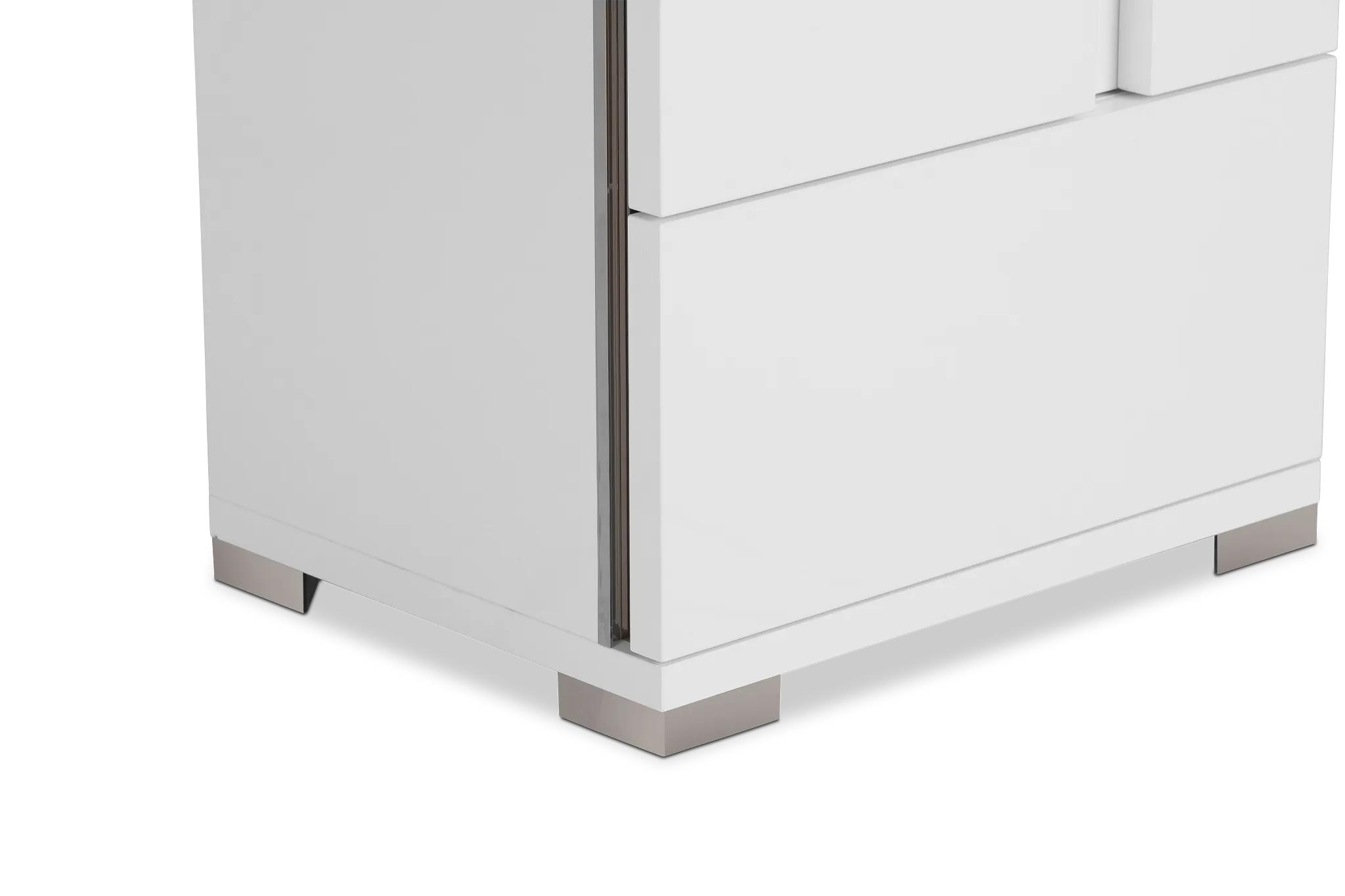 Santino White Nightstand