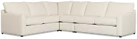 Tate Light Beige Fabric Medium Two-arm Sectional