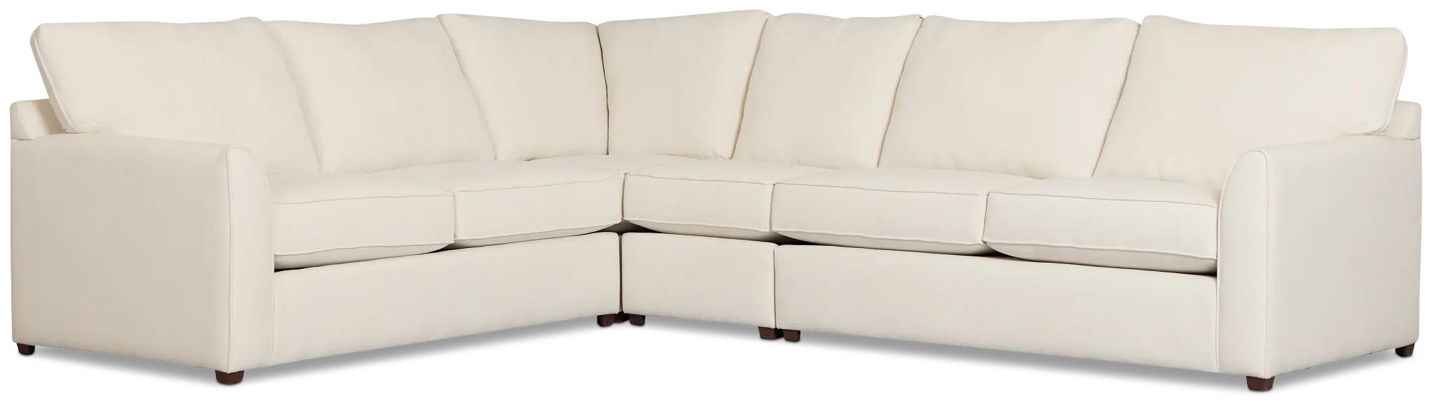 Tate Light Beige Fabric Medium Two-arm Sectional