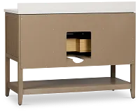 Alden Light Gray 48" Single Bathroom Vanity