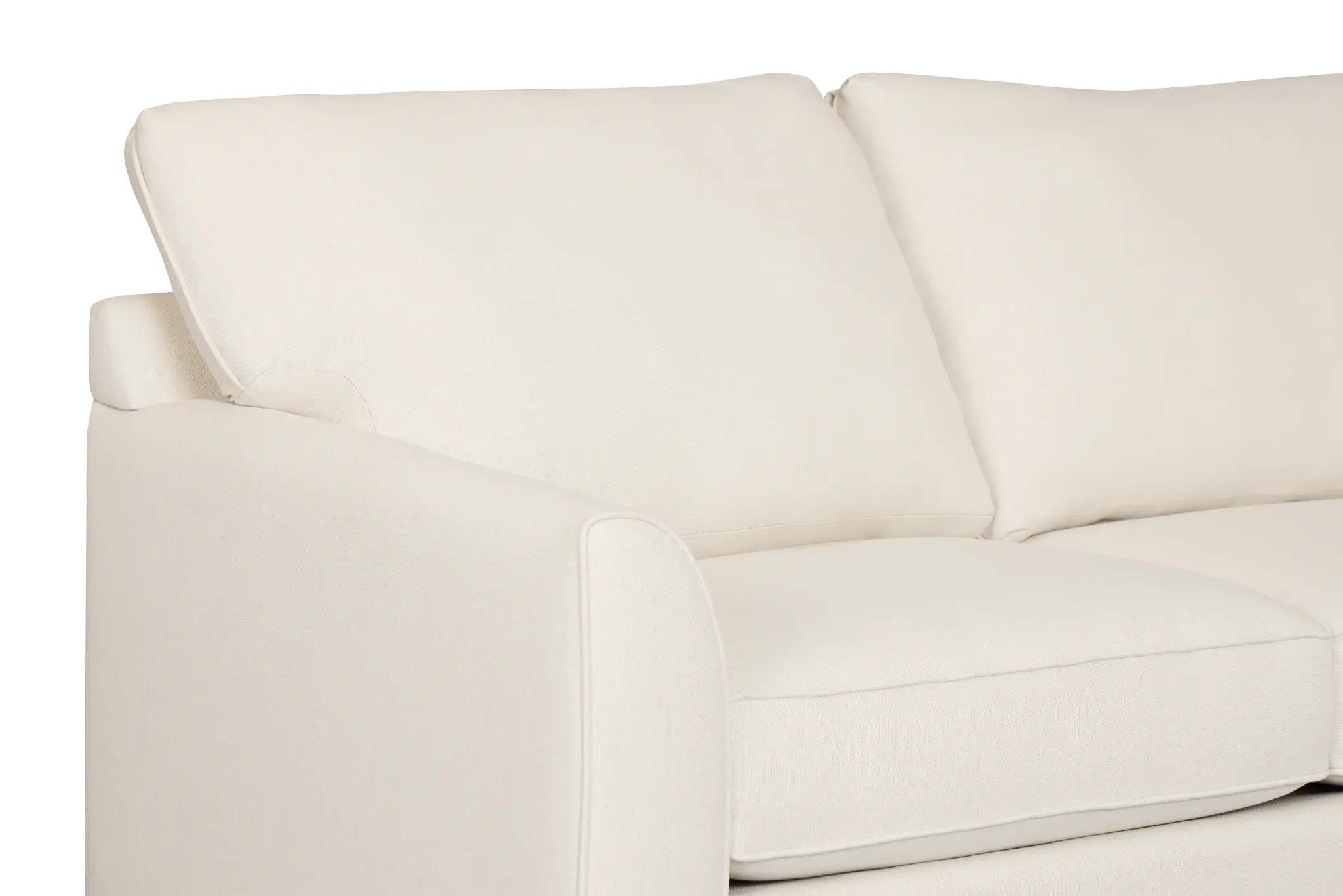 Tate Light Beige Fabric Small Right Chaise Sectional Tate Light Beige Fabric Small Right Chaise Sectional