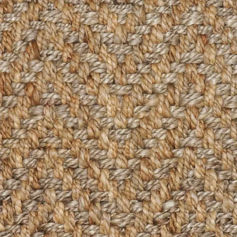 LIGHT BROWN Herringbone Light Brown 8x10 Area Rug