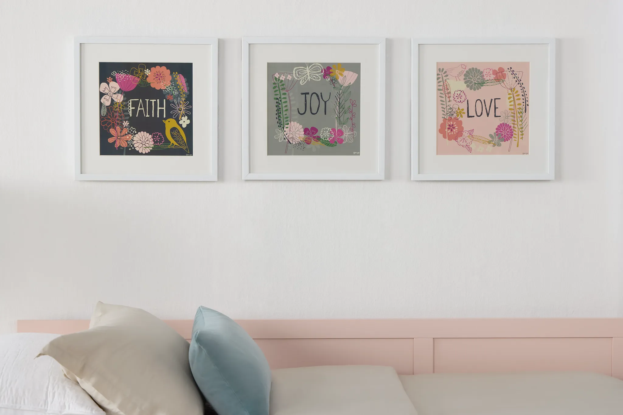 Faith Multicolored Framed Wall Art