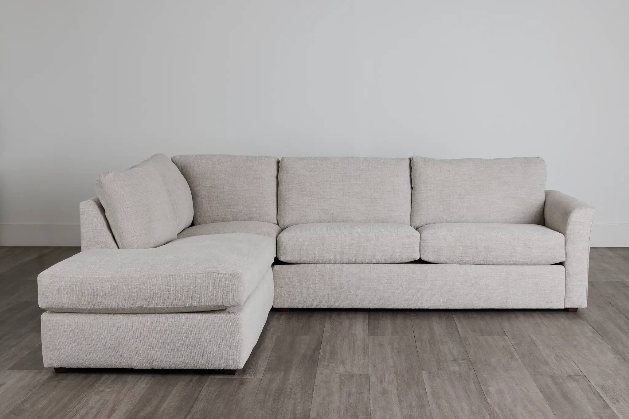 Davis Gray Micro Left Bumper Sectional Davis Gray Micro Left Bumper Sectional