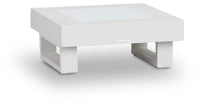 Exuma White End Table