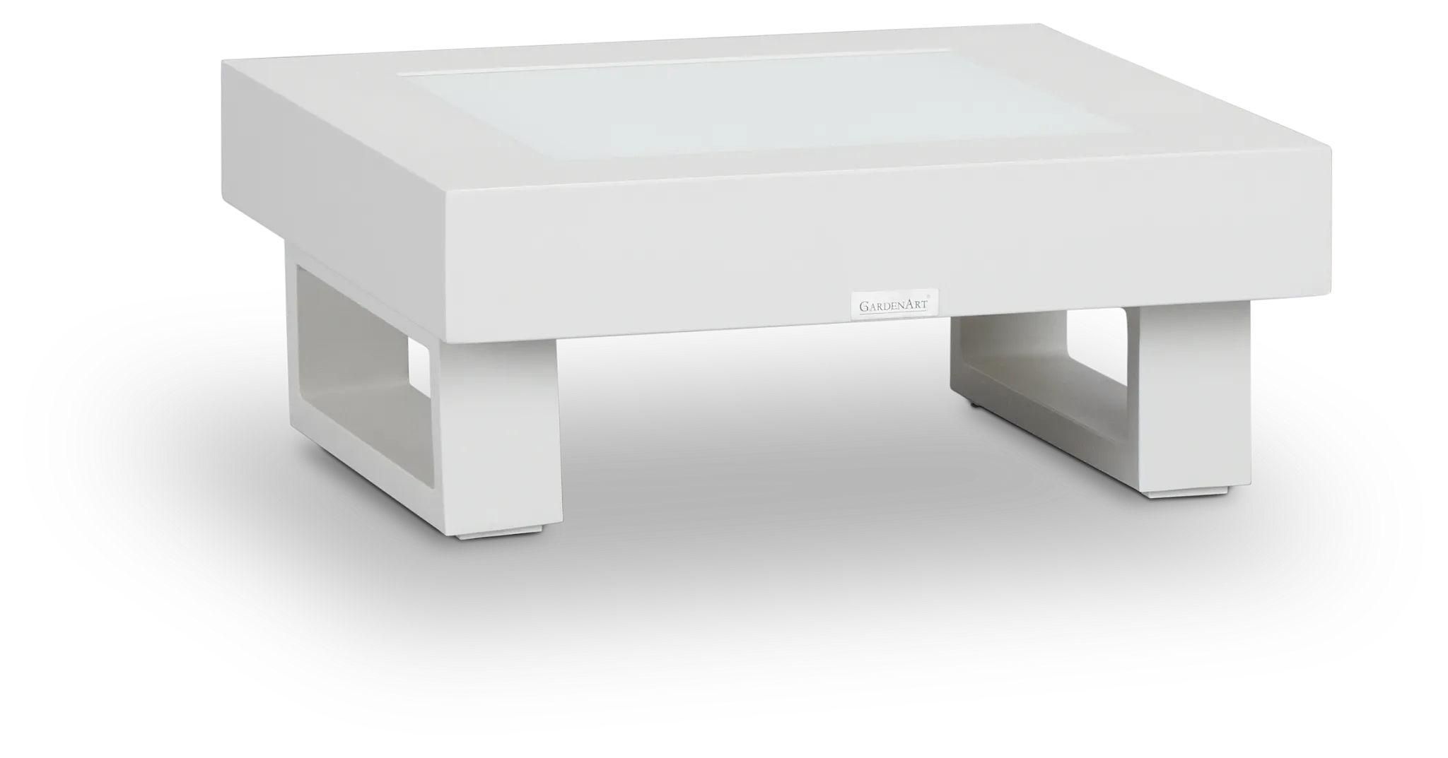 Exuma White End Table