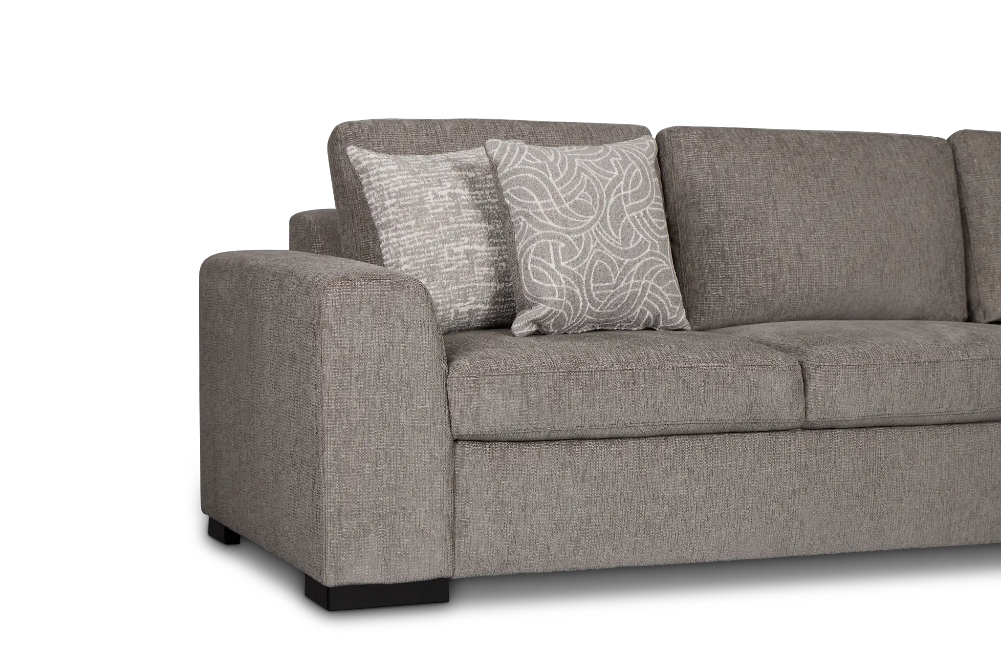 Blakely Gray Fabric Right Chaise Storage Sectional Blakely Gray Fabric Right Chaise Storage Sectional