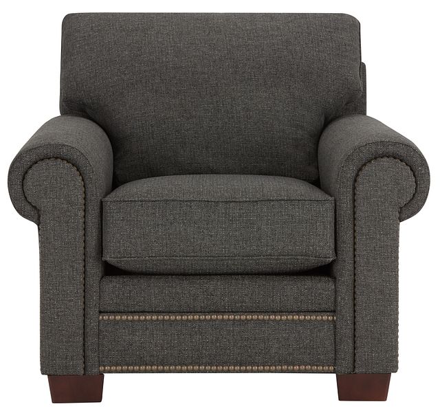 Foster Dark Brown Fabric Chair