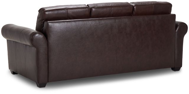Lincoln Medium Brown Lthr/vinyl Sofa (4)