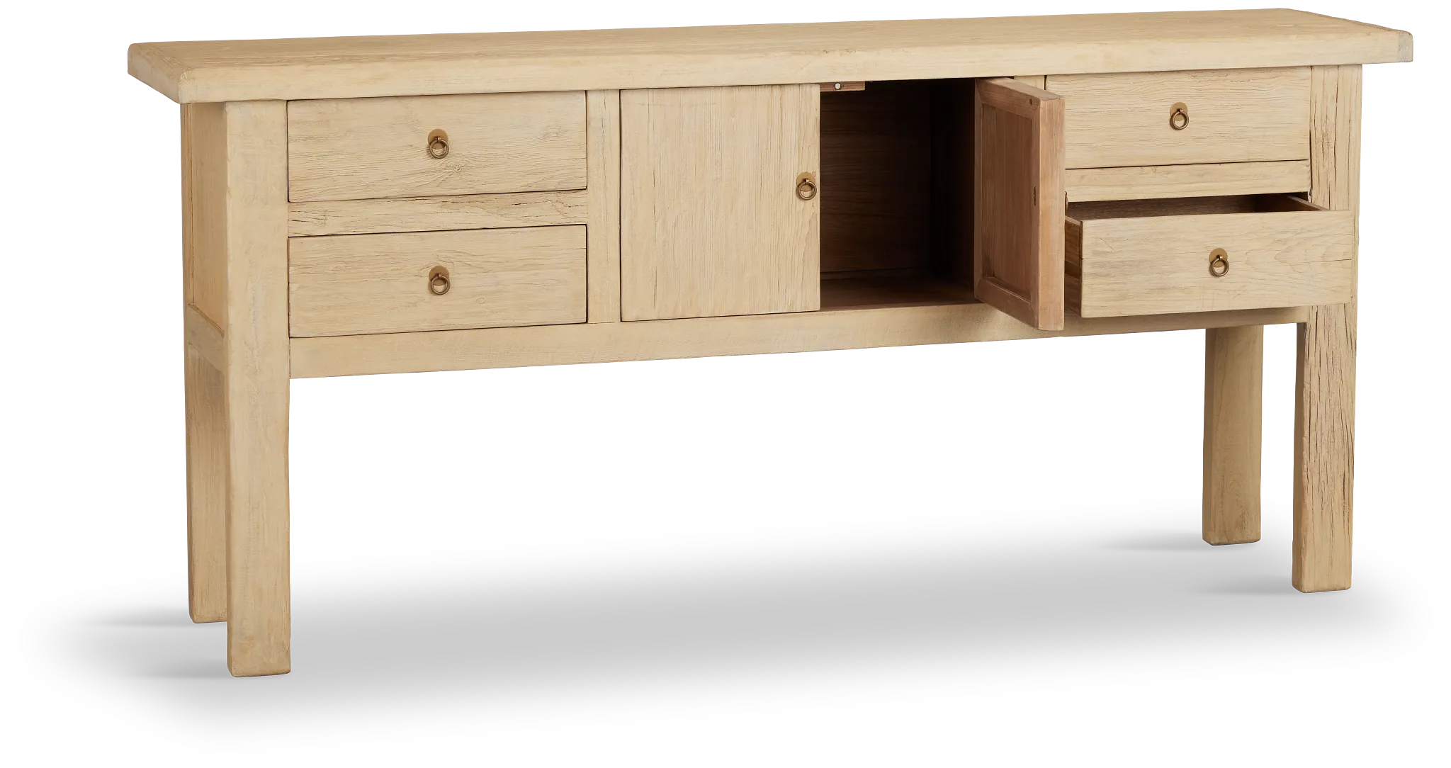 Hazel Light Tone 4-drawer Console Table