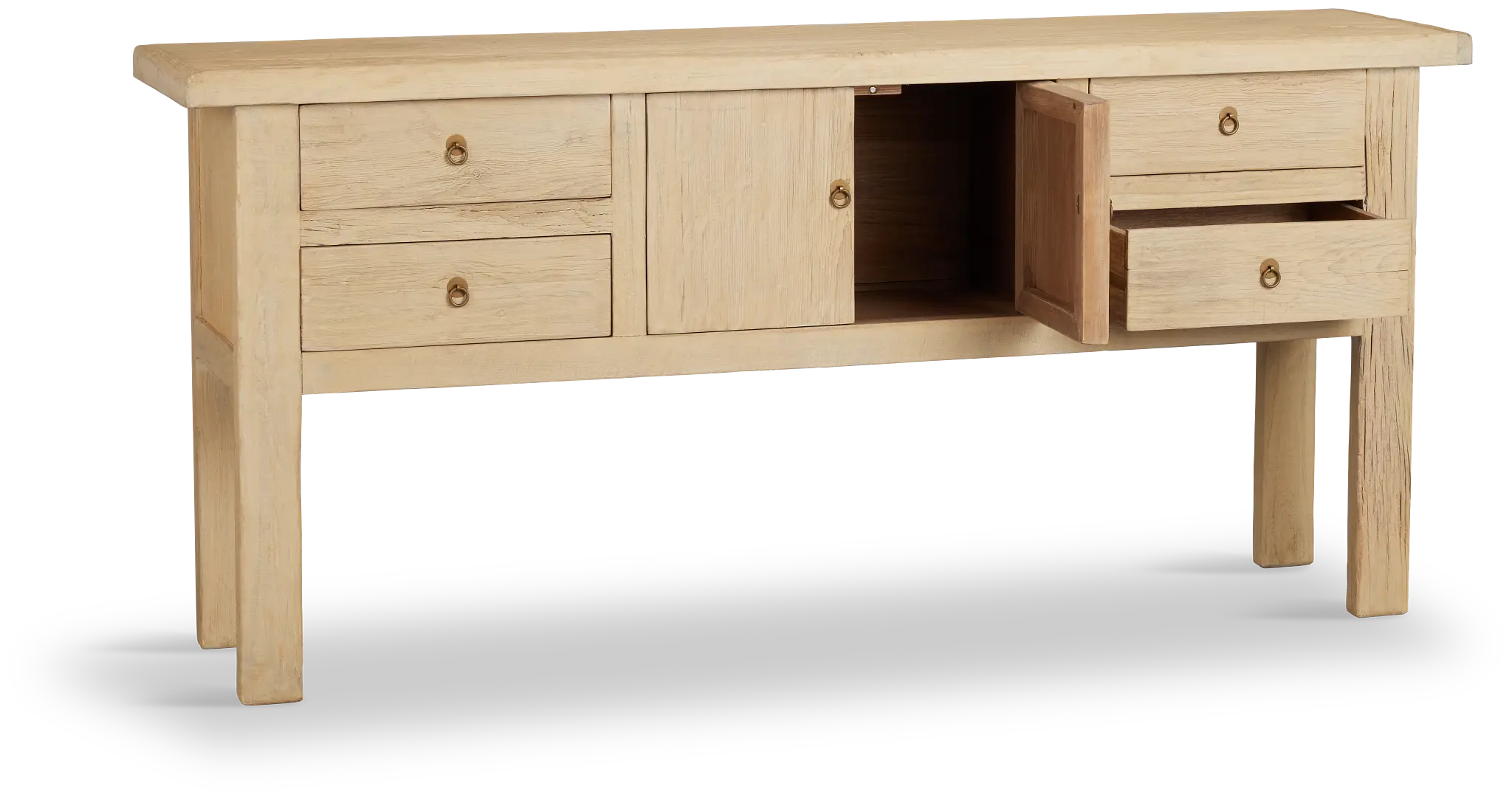 Hazel Light Tone 4-drawer Console Table Hazel Light Tone 4-drawer Console Table