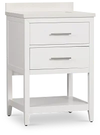 Alden White 24" Single Bathroom Vanity