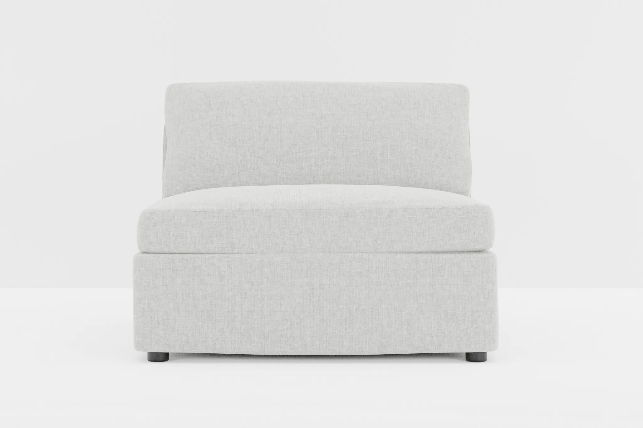 Destin Delray Pewter Fabric Armless Chair