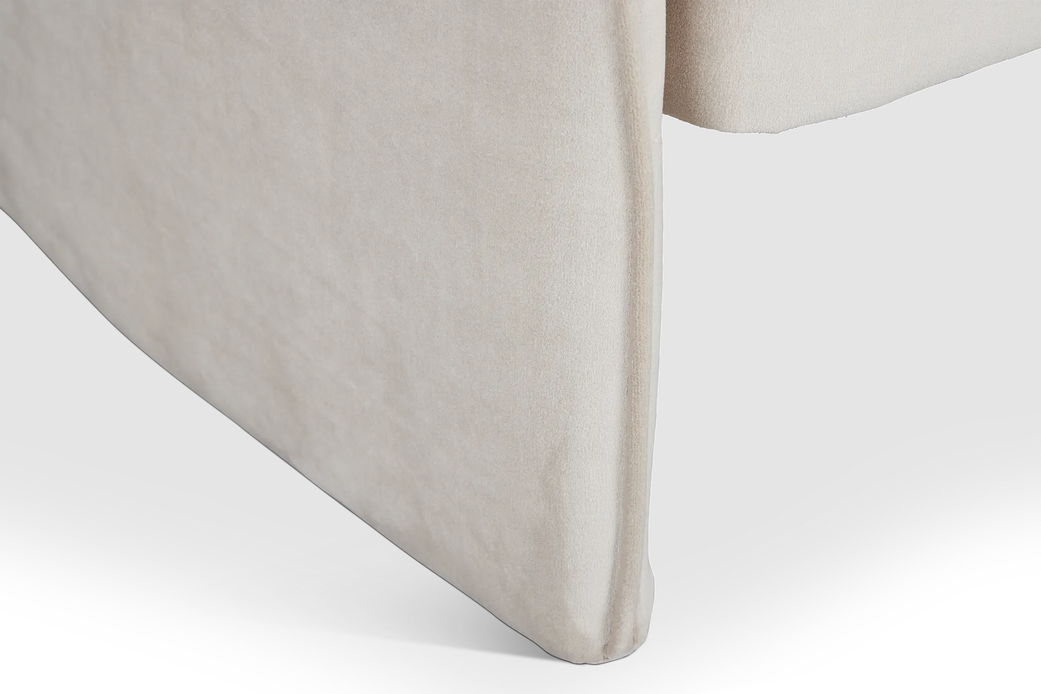 Noel Light Beige Velvet Accent Chair