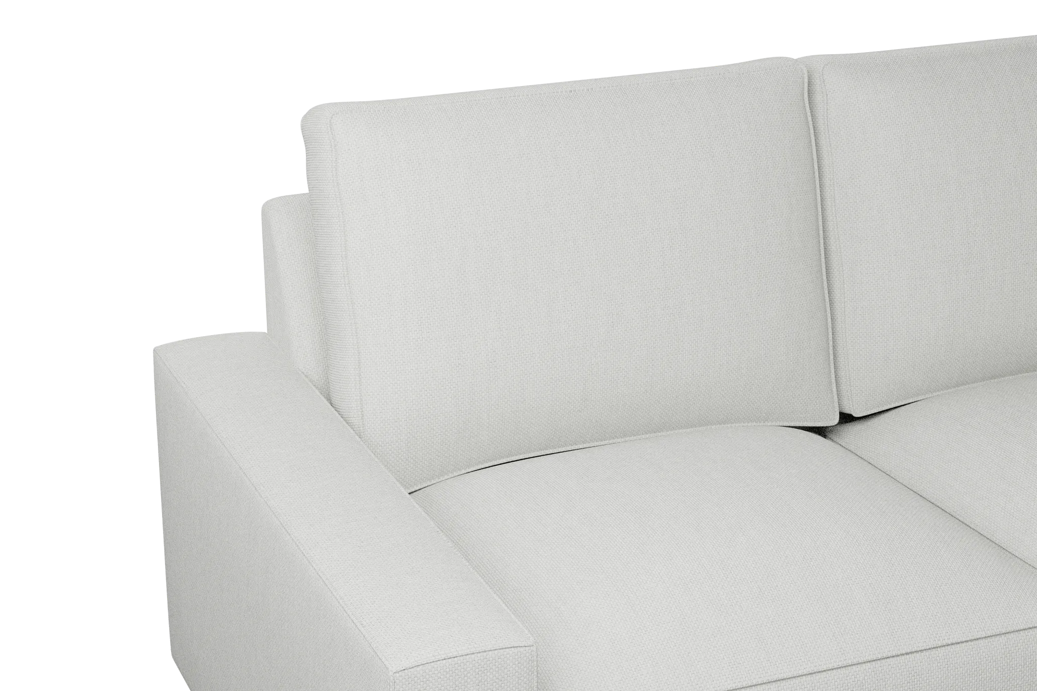 Edgewater Revenue White Medium Right Chaise Sectional