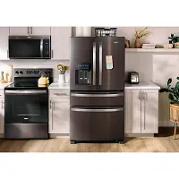Whirlpool 3636 Series Black Stnl Steel French Door Refrigerator