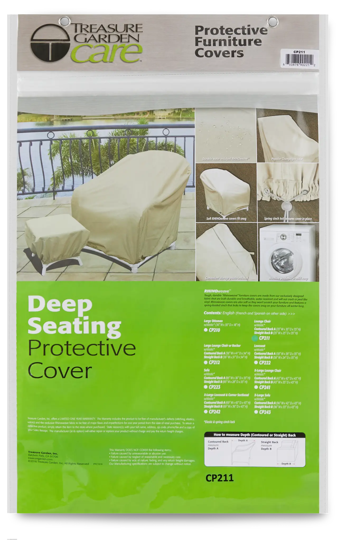 Khaki Medium Outdoor Chair Cover Khaki Medium Outdoor Chair Cover
