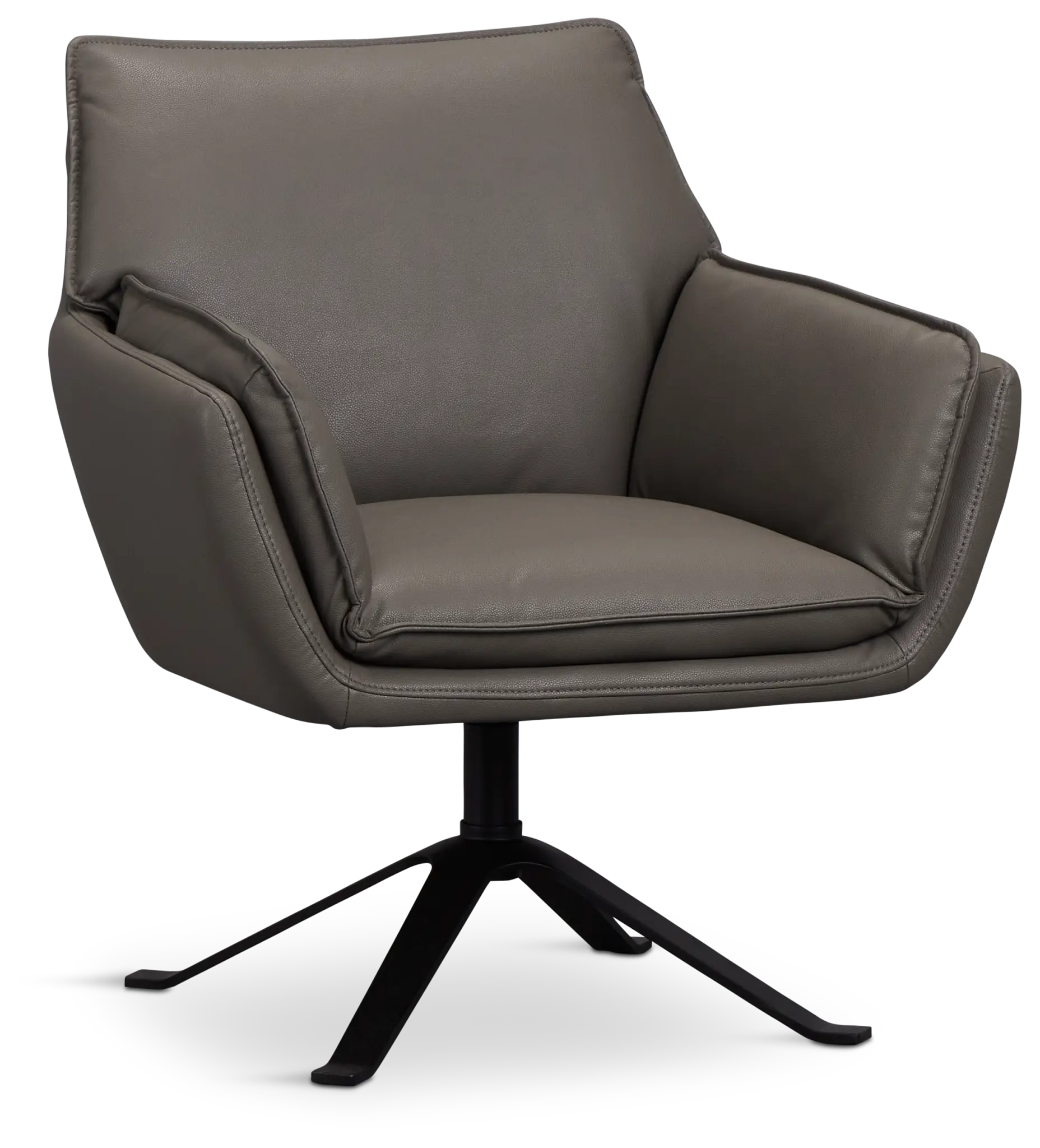 Farley Dark Gray Micro Swivel Accent Chair Farley Dark Gray Micro Swivel Accent Chair