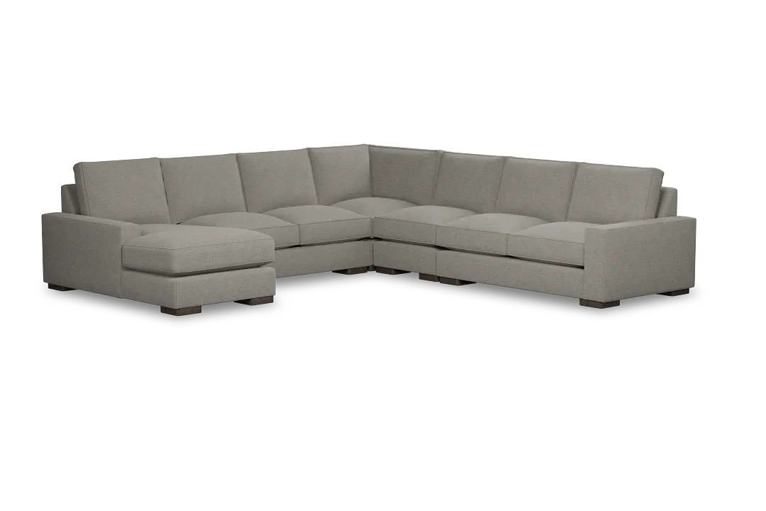 Edgewater Maguire Pewter Large Left Chaise Sectional