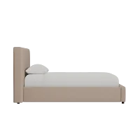 Grayton Sutton Beige 44" Upholstered Platform Bed