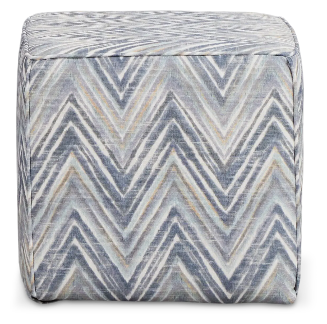 Zezster Gray Fabric Accent Pouf Zezster Gray Fabric Accent Pouf