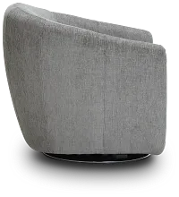 Blakely Gray Fabric Swivel Chair