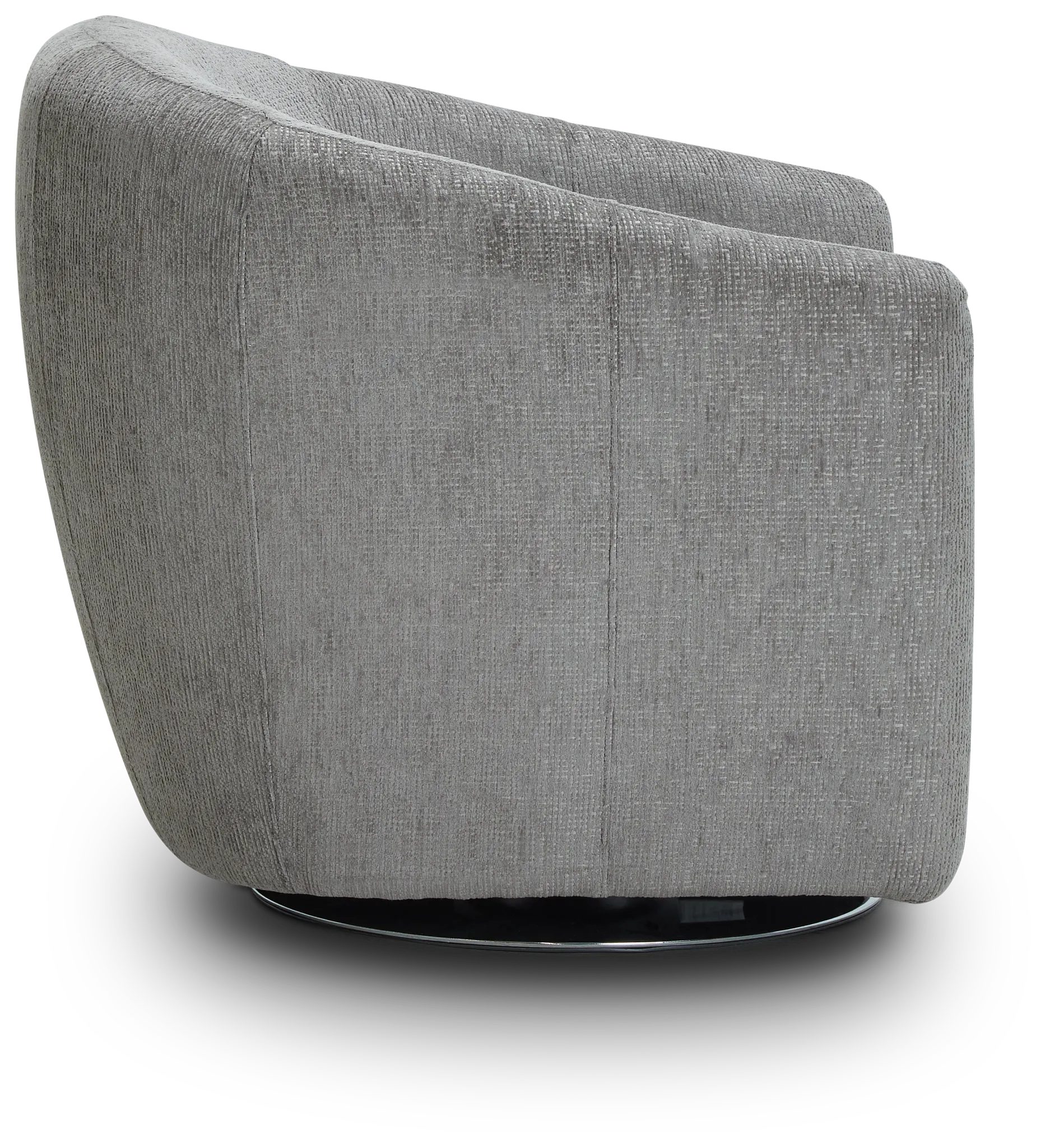 Blakely Gray Fabric Swivel Chair