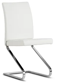 Corsica White Upholstered Side Chair