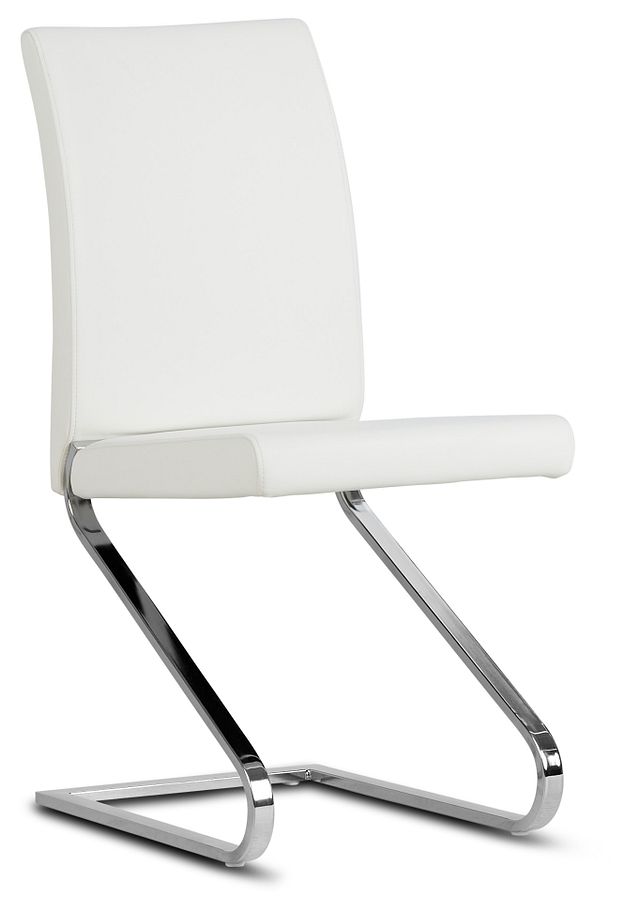 Corsica White Upholstered Side Chair