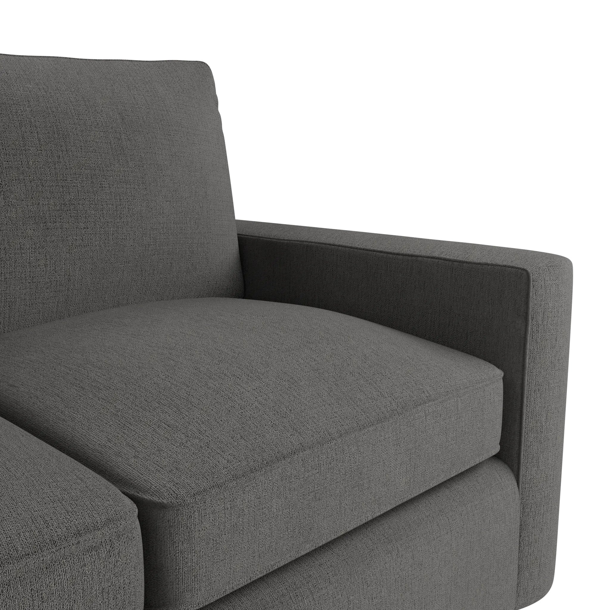 Siesta Peyton Gray Fabric Memory Foam Sleeper Siesta Peyton Gray Fabric Memory Foam Sleeper