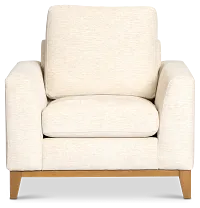 Maisie Light Beige Fabric Chair