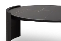 Nomad Black Ceramic Round Coffee Table