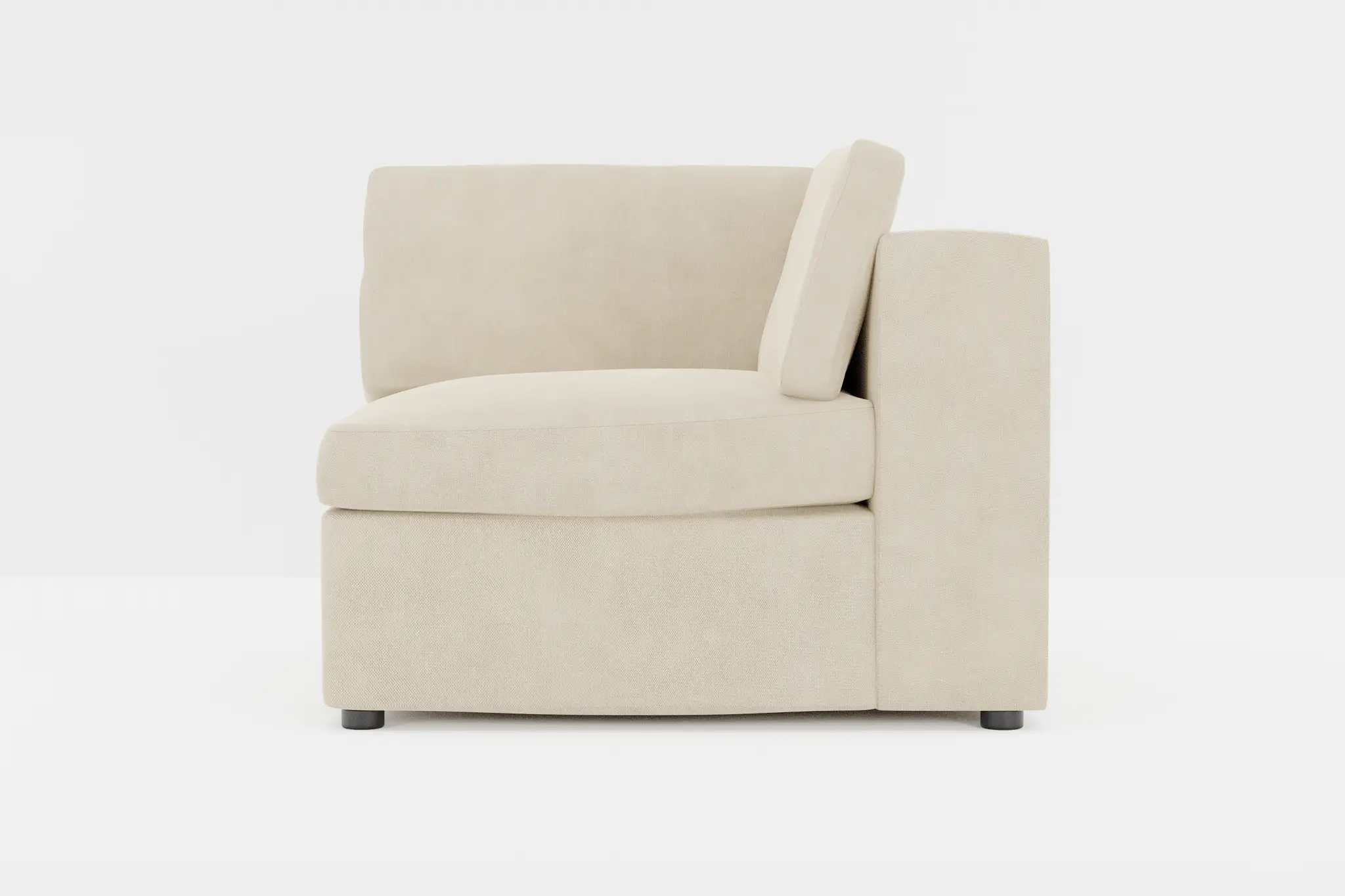 Destin Peyton Beige Fabric Corner Chair Destin Peyton Beige Fabric Corner Chair